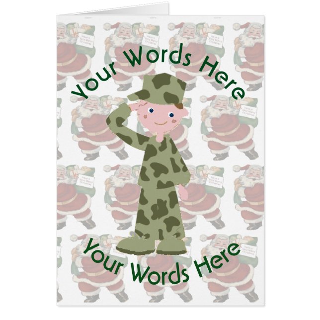 Spielzeug White Soldier Custom Christmas (Vorne)