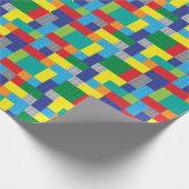 Spielzeug-Ziegelstein-Gebäude-Blöcke Geschenkpapier (Ecke)