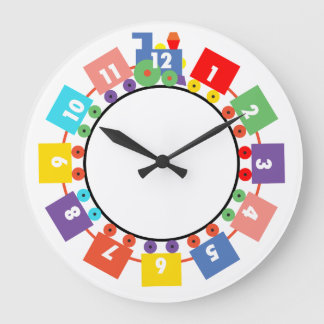 Spielzeug-Zug Große Wanduhr