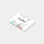 Spielzeugastronaut Rocket Planet Galaxy Alien Mons Post-it Klebezettel (angewinkelt)