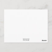 Spielzeugbär Postkarte (Rückseite)