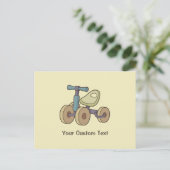 Spielzeugbike Postkarte (Stehend Vorderseite)