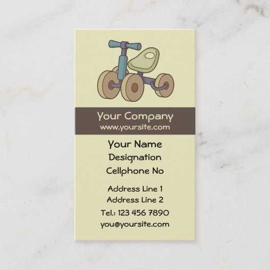 Spielzeugbike Visitenkarte (Vorderseite)