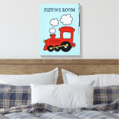 Spielzeugchor trainiert Kinderzimmer-Kunstleinwand Leinwanddruck (Insitu (Schlafzimmer))