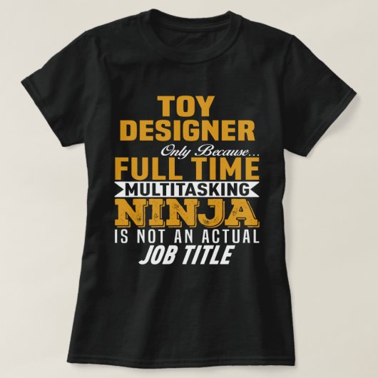 Spielzeugdesigner T-Shirt (Design vorne)
