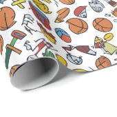 Spielzeuge geschenkpapier (Rolleneckpunkt)