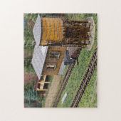 Spielzeugeisenbahn Plattform Wasserturm Puzzle (Vertikal)