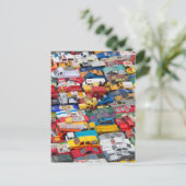 Spielzeugfahrzeuge Postkarte (Stehend Vorderseite)