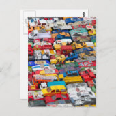 Spielzeugfahrzeuge Postkarte (Vorne/Hinten)