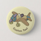 Spielzeugflugzeug Button (Vorderseite)