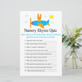 Spielzeugflugzeug Kinderzimmer Rhyme Quiz Babydusc (Stehend Vorderseite)