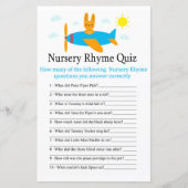 Spielzeugflugzeug Kinderzimmer Rhyme Quiz Babydusc (Vorderseite)
