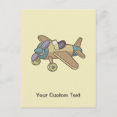 Spielzeugflugzeug Postkarte (Vorderseite)