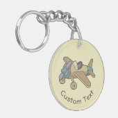 Spielzeugflugzeug-Schlüsselanhänger Schlüsselanhänger (Vorderseite links)