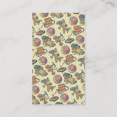 Spielzeugflugzeug vertikal visitenkarte (Rückseite)