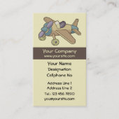 Spielzeugflugzeug vertikal visitenkarte (Vorderseite)