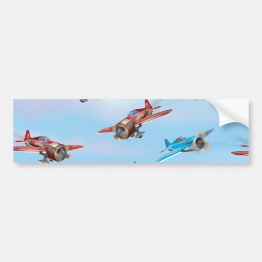 Spielzeugflugzeuge Autoaufkleber (Vorne)