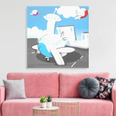 Spielzeugflugzeuge Leinwanddruck (Insitu (Wohnzimmer))