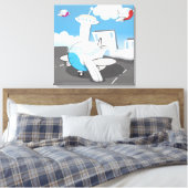 Spielzeugflugzeuge Leinwanddruck (Insitu (Schlafzimmer))