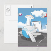 Spielzeugflugzeuge Postkarte (Vorne/Hinten)
