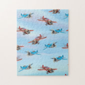 Spielzeugflugzeuge Puzzle (Vertikal)