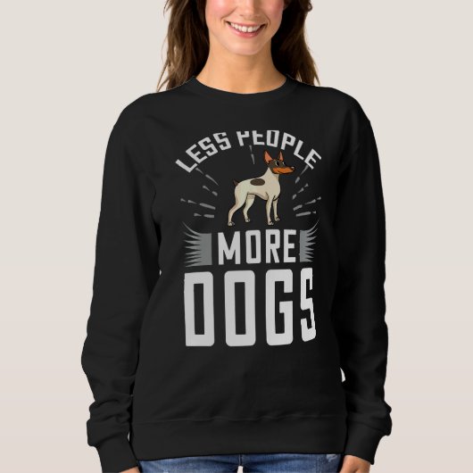 Spielzeugfox Terrier Dog Welpen Eigentümer Sweatshirt (Vorderseite)