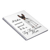 Spielzeugfox-Terrier-Mama-Zeitschrift Notizblock (Rechte Seite)