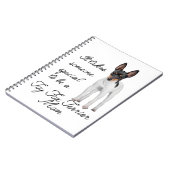 Spielzeugfox-Terrier-Mama-Zeitschrift Notizblock (Linke Seite)