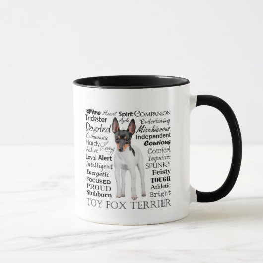 Spielzeugfox-Terrier-Merkmal-Tasse Tasse (Rechts)