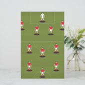 Spielzeugfußballteam Briefpapier (Stehend Vorderseite)