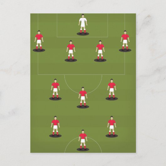 Spielzeugfußballteam Postkarte (Vorderseite)