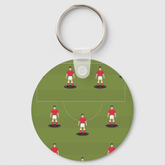 Spielzeugfußballteam Schlüsselanhänger (Vorderseite)