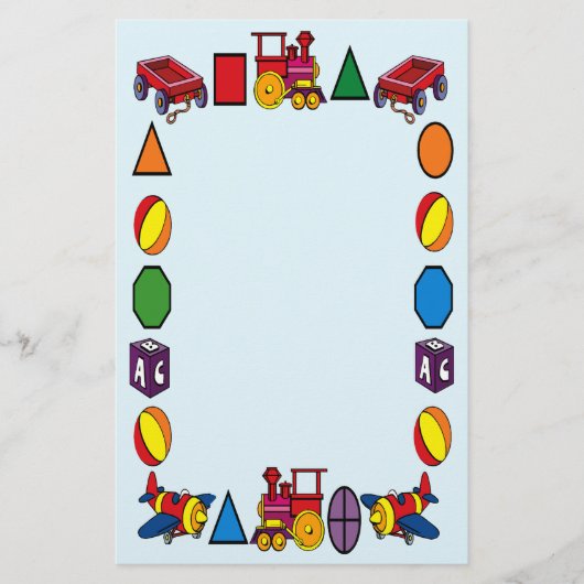 Spielzeuggeschirr Briefpapier (Vorderseite)