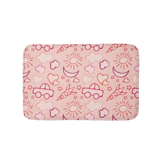 Spielzeughintergrund Badematte (Vorderseite)