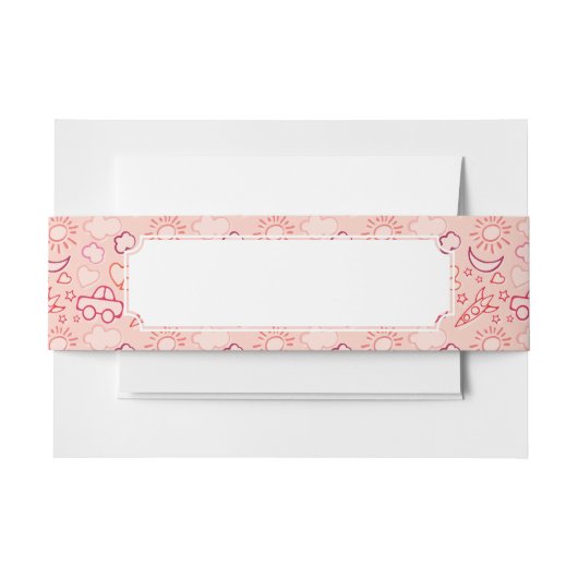 Spielzeughintergrund Einladungsbanderole (Vorderseite Beispiel)