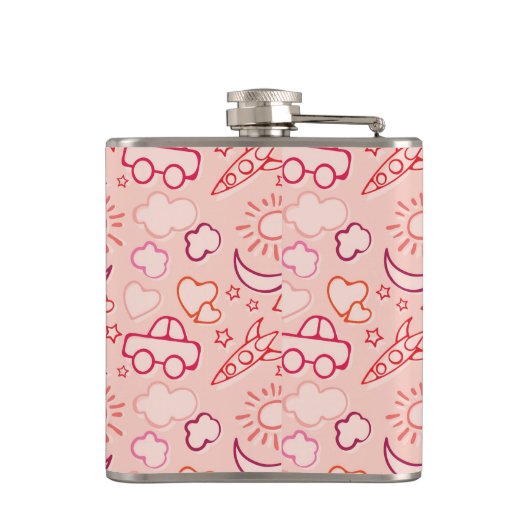 Spielzeughintergrund Flachmann (Rückseite)