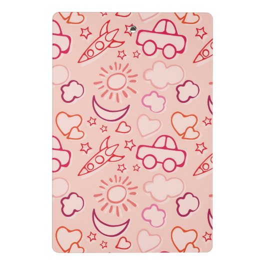 Spielzeughintergrund Mini Klemmbrett (Rückseite)