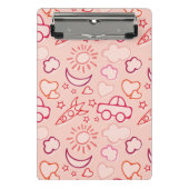 Spielzeughintergrund Mini Klemmbrett (Vorderseite)