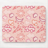 Spielzeughintergrund Mousepad (Vorne)