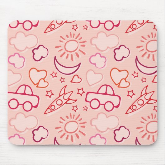 Spielzeughintergrund Mousepad (Vorne)