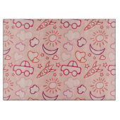 Spielzeughintergrund Schneidebrett (Vorderseite)