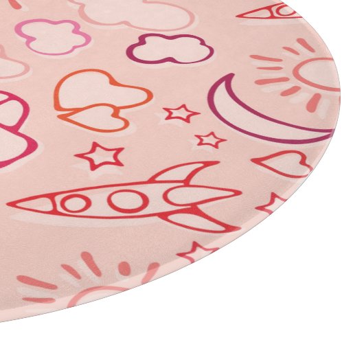 Spielzeughintergrund Schneidebrett (Ecke)