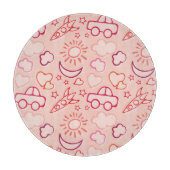 Spielzeughintergrund Schneidebrett (Vorderseite)