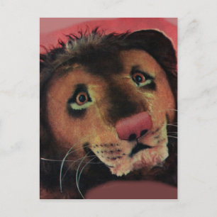 Spielzeuglionenkopf Postkarte