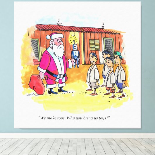 Spielzeugmacher drucken leinwanddruck (Insitu (Holzboden))