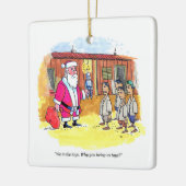 Spielzeugmacher quadratische Keramik Keramikornament (Links)