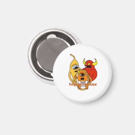 Spielzeugmaschine Magnet (Vorderseite/Rückseite)