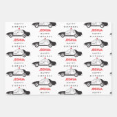 Spielzeugpolizei Individuelle Name Kindergeburtsta Geschenkpapier Set (Vorderseite 2)