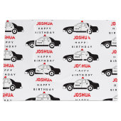 Spielzeugpolizei Individuelle Name Kindergeburtsta Große Geschenktüte (Vorderseite)