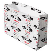 Spielzeugpolizei Individuelle Name Kindergeburtsta Große Geschenktüte (Rückseite Schrägansicht)